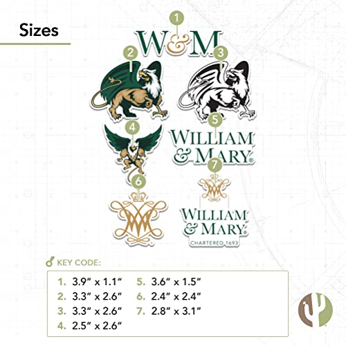 William & Mary Tribe Vinyl Sticker Decal - Official Campus Fan Gear