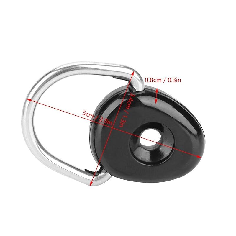 Kayak D Ring Buckle Tie Down Fittings - 6 Pack Deck Safety Accessories