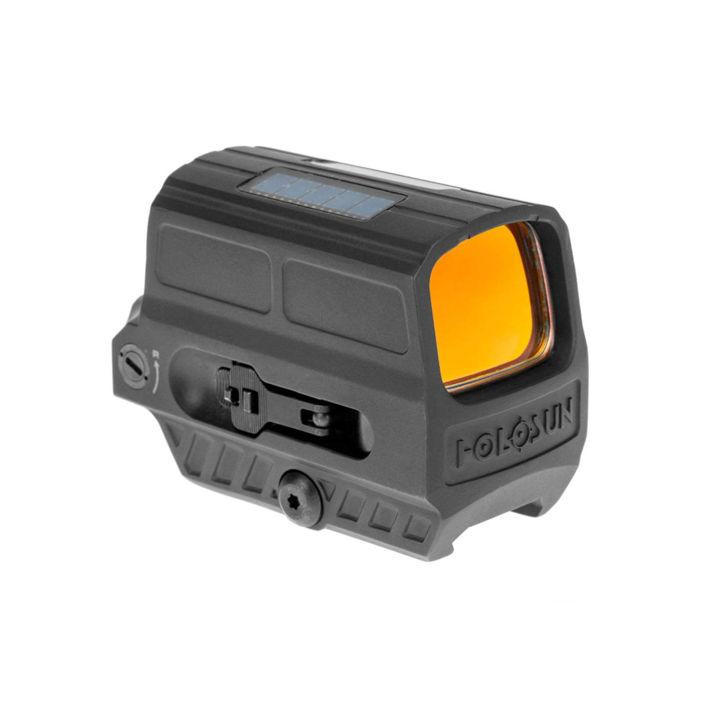 HOLOSUN HE512T-GR Multi-Reticle Green 2 MOA Dot & 65 MOA Circle Open Reflex Optic Sight for Long Guns - Shake-Awake Solar FailSafe Super LED Waterproof Titanium Rifle Sight