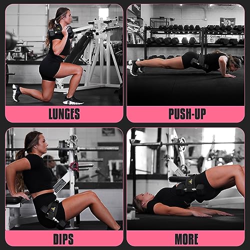 Black Adjustable Hip Thrust Belt for Glute Workouts - Portable Weight Belt