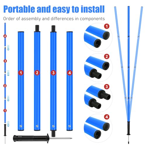 Blue Agility Speed Training Ladder for Soccer & Sports Drills - 20ft