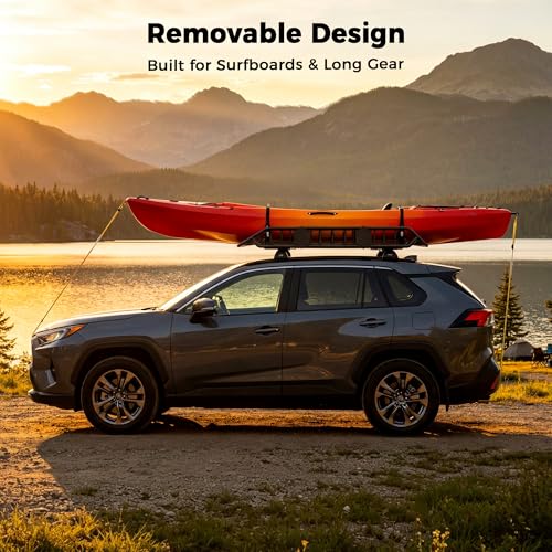 CAMMOO Roof Rack Basket with Removable Fairing & Support Bars for Kayaks