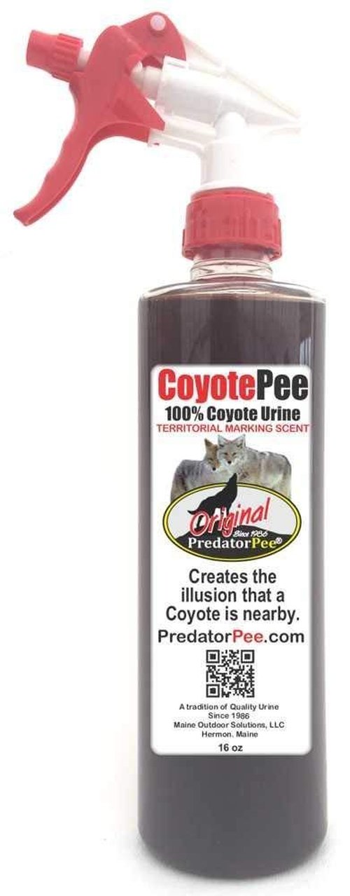 PredatorPee 100% Coyote Urine - Territorial Marking Scent - Creates Illusion That Coyote is Nearby - 16 oz