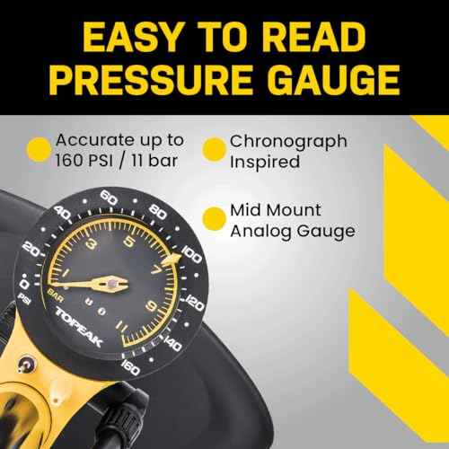 Topeak JoeBlow Bike Pump ? High-Pressure Floor Pump