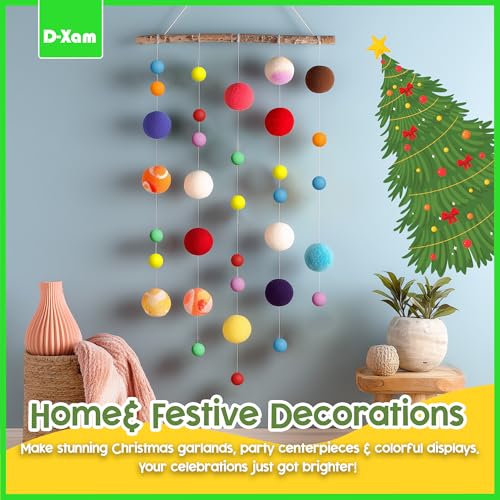 D-Xam 6 Pack Colored Ping Pong Balls 40mm Table Tennis Ball, Plastic Ping Pong Balls for Games, Arts, Party, School Activities, Pet Toys, Teacher Must Have