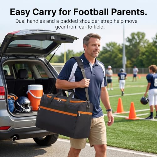 Football Equipment Carry Bag Fits 6 Official Size Footballs Durable Oxford Storage
