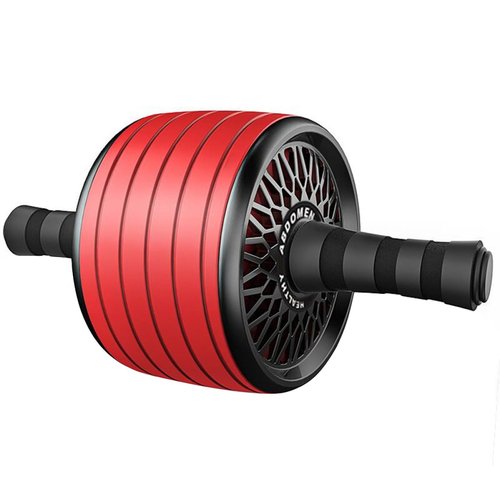 ARTSEWPLY Roller Quiet Ab Wheel Roller for Core Strength Equipment for Men and Women Non- Design for Muscle Building and Endurance Training Red