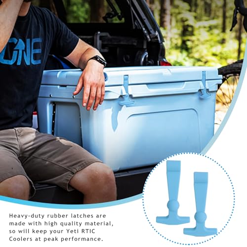Cooler Latches Replacement for Yeti, RTIC, Lid Latch Parts(2 Pack) Compatible with Yeti Coolers T-Latches Made of Premium Hard Durable Rubber