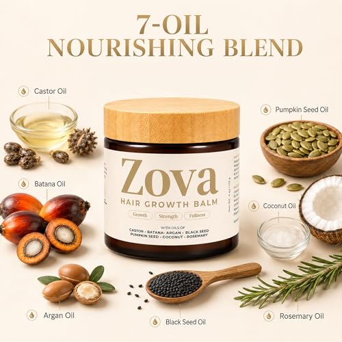 Hair Growth Balm with , Castor & Argan – Scalp Nourishing Treatment for All Hair Types