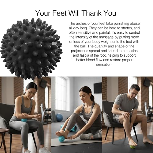 321 STRONG 5 in 1 Foam Roller Set with Hollow Core Deep Tissue Massager, Muscle Roller Stick, Stretching Strap, Spikey Plantar Fasciitis Ball, and Carry Bag, with 4K eBook