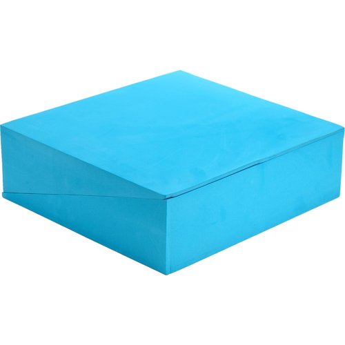 DEAYOU 2 Pack Yoga Foam Wedge, 13" EVA Foam Wedge Block for Exercise, Knee Pad, Wrist Back Support (Blue)