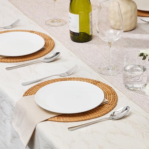 Silverware Set for 8 - 40 Piece Heavy Duty 18/10 Stainless Steel Flatware with Knives Forks & Spoons - Mirror Finish, Dishwasher Safe, Variation: Silver