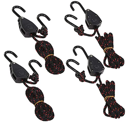 6Ft Heavy Duty Adjustable Rope Tie Down Hanger Rope Set - 4 Pieces