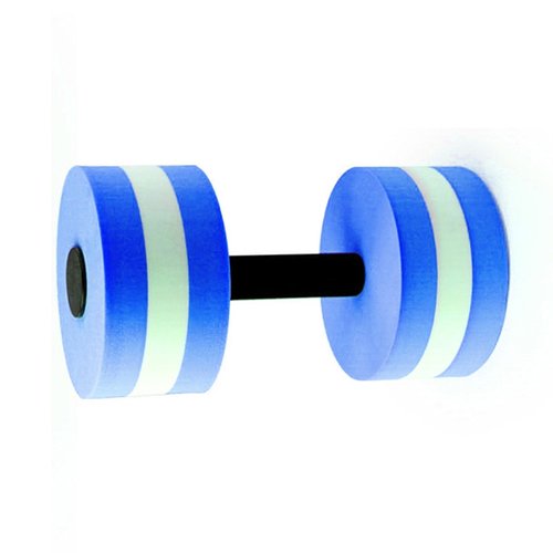 UDIYO Exercise Dumbbells, Fitness Barbells, High-Density EVA-Foam Dumbbell Set, Non-Slip Solid Colorfast Pool Weights Dumbbells for Water Aerobics Weight Loss, Pool Fitness, Water Exercise Blue