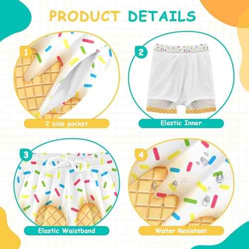 Boys Swim Trunks with Compression Liner Quick Dry Board Shorts with Boxer Brief Bathing Suit 4-14 Years