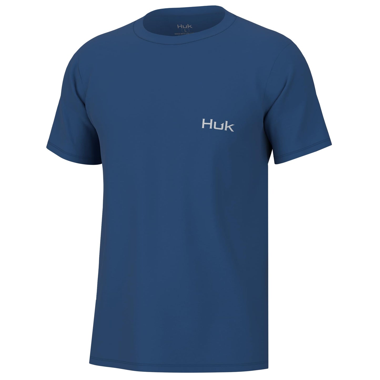 HUK Mens Fishing Graphic Tee, Performance Short Sleeve, Quick-Dry, Tuna Sketch - Set Sail, Small