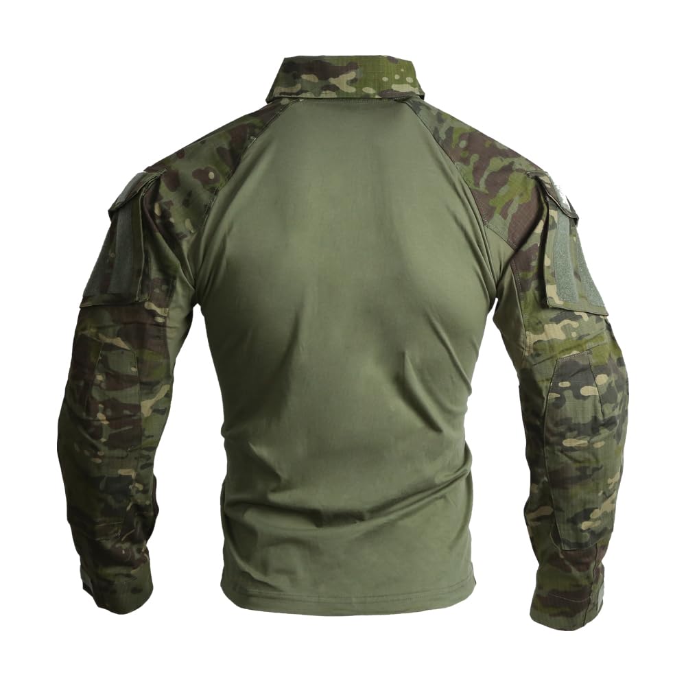 EMERSONGEAR Men's Tactical Shirt,Airsoft Combat Army Paintball Quick Dry Long Sleeve BDU T-Shirt Top
