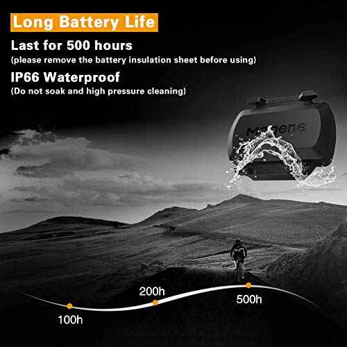 Magene Outdoor/Indoor Speed/Cadence Sensor for Cycling, Wireless Bluetooth/Ant+ Bike Computer RPM Sensor for Road Bike or Spinning Bike and Trainers Compatible with Onelap, Wahoo Fitness, Zwift, Strava