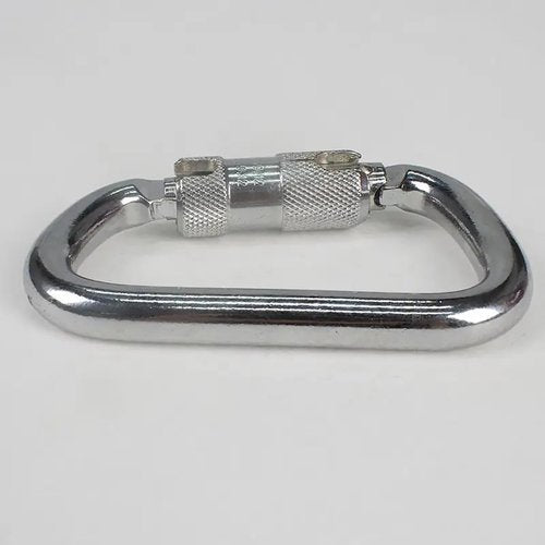 Auto Locking Carabiner 45KN=10000lbs Heavy Duty Large Clip Climbing Carabiner Twist Lock Carabiners for Rock Climbing, Camping, Gym,Rescue (CE Rated,D Shape) Black