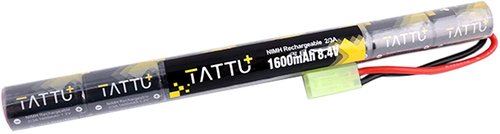 Tattu 8.4V NiMH Airsoft Battery,1600mAh Butterfly Nunchuck Stick Battery with TMY Connector for Airsoft Gun