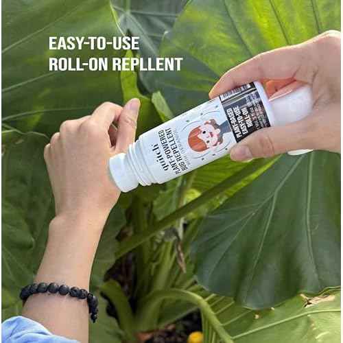 Quitch Mosquito Bug Repellent Roll On, Bug Spray for Kids Insect Repellent Travel Size, DEET-Free Vacation Essentials Travel Bug Spray, Natural Bug Repellent Wipes Alternative for People, Citronella