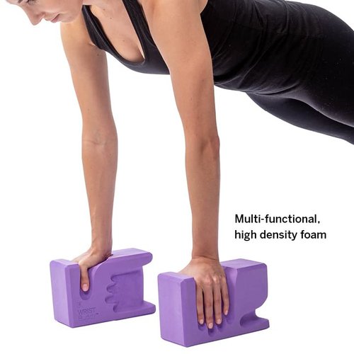 WRIST Buddy® Yoga Blocks 2 Pack | Reduces and Prevents Wrist Pain, Enhances Comfort Stability and Grip Strength on the Blocks | Hand-Shaped Blocks | EVA Yoga Accessories Set | Best Gifts for Yoga