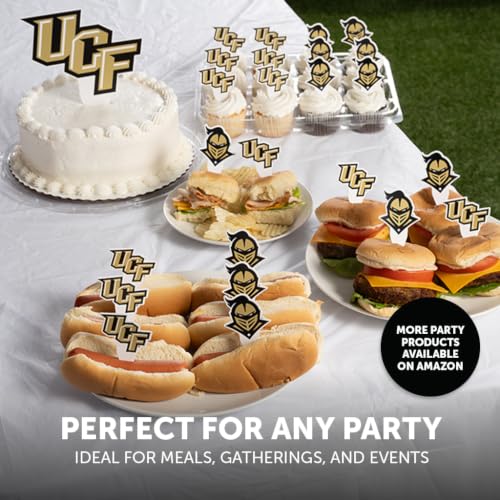 Team Spirit Cupcake Toppers and Food Picks Set - 25 pcs for Game Day