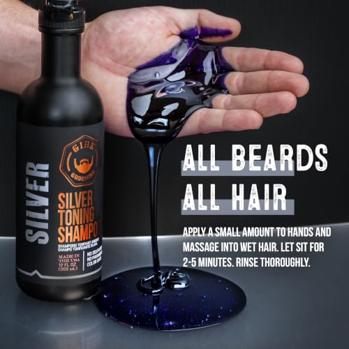 GIBS Grooming Silver Toning Shampoo Vanilla 12 Fl Oz - Purple Hair Care