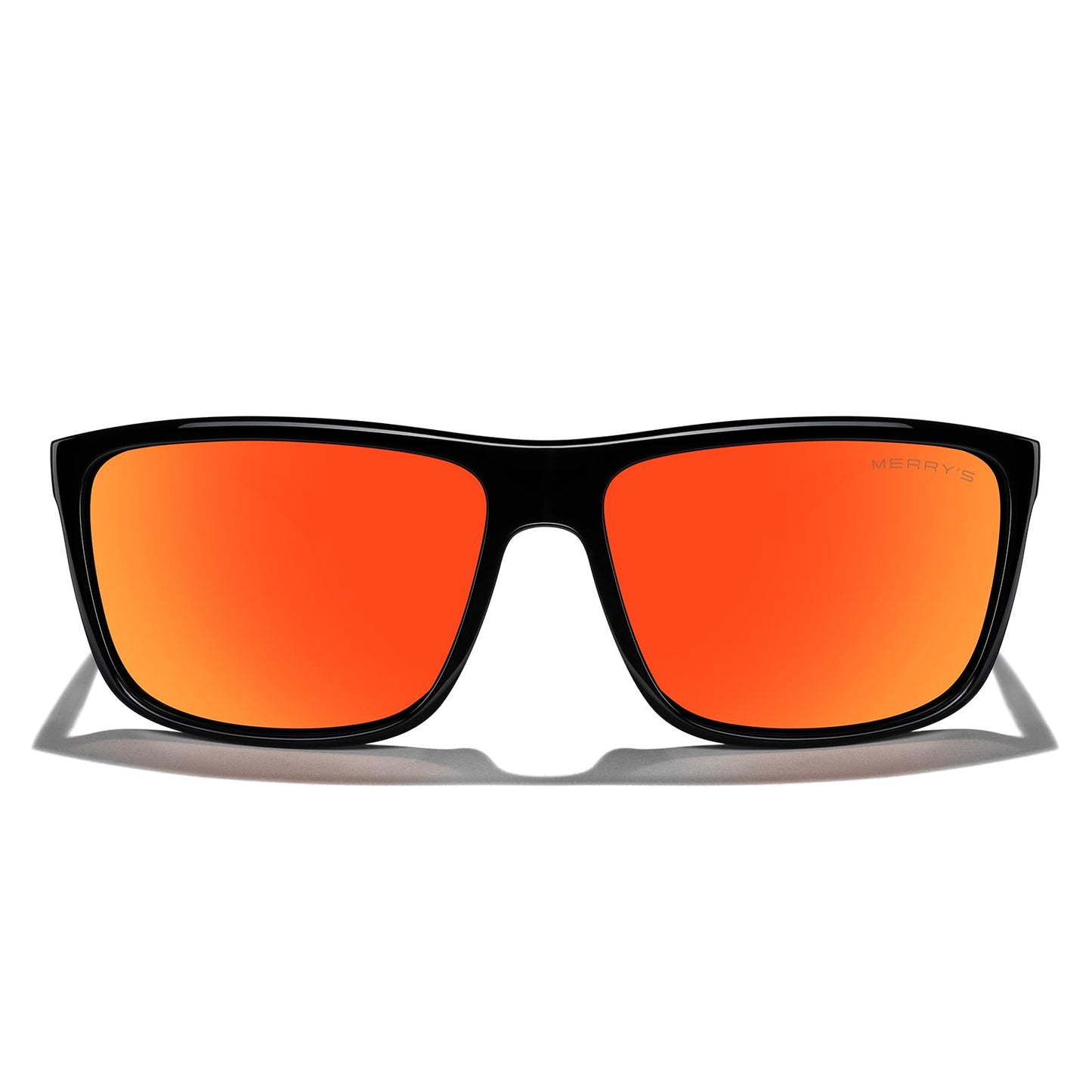 MERRY'S Rectangular Polarized Sports Sunglasses for Men Women Cycling Driving Fishing UV400 Protection S8225
