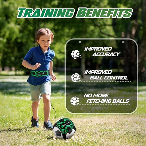 Global Park Adjustable Waist Soccer Trainer Belt - Green Multi-Sport Practice Aid