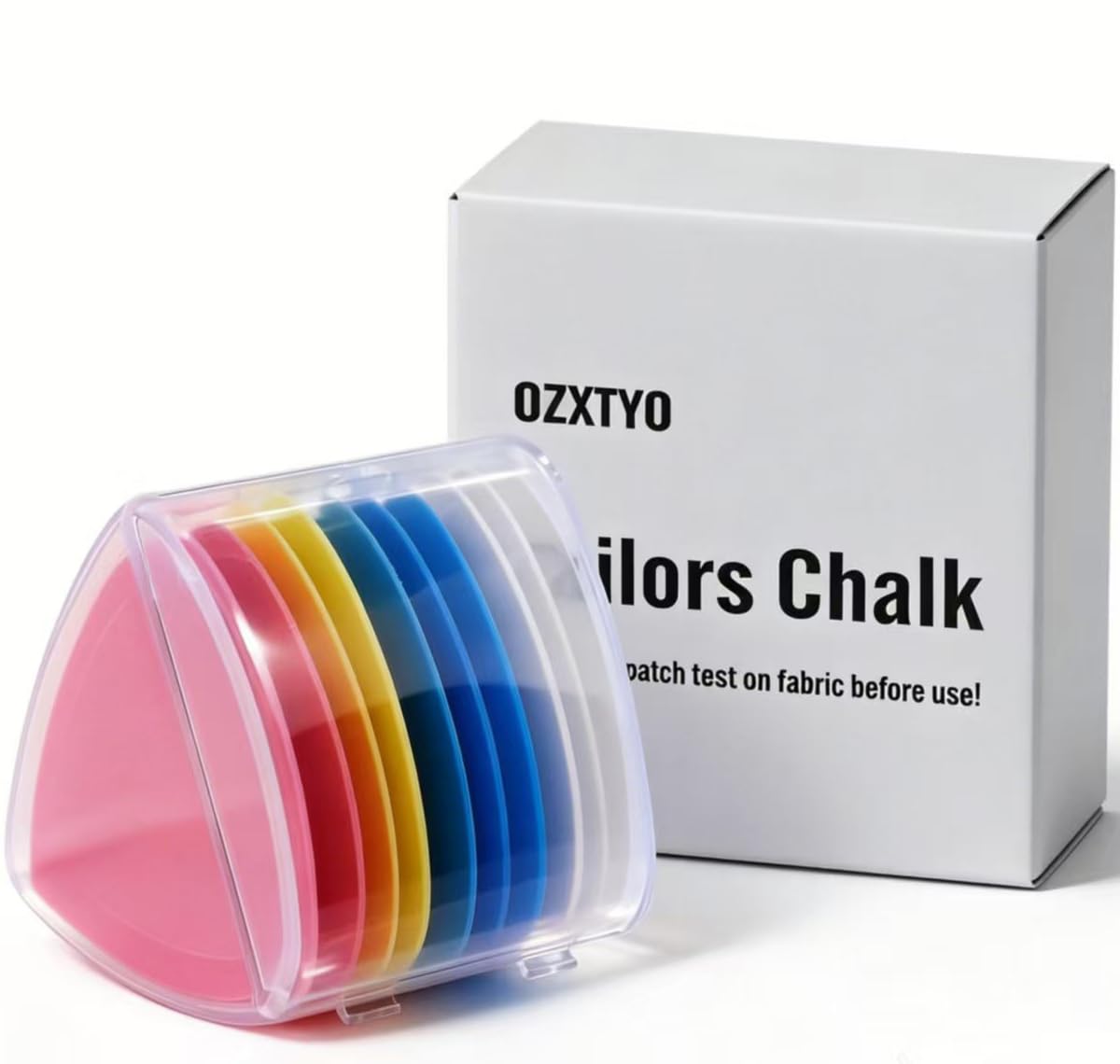 OZXTYO Triangle Tailors Chalk 10Pcs,Sewing Fabric Chalk and Fabric Markers for Quilting,Sewing Supplies Accessories