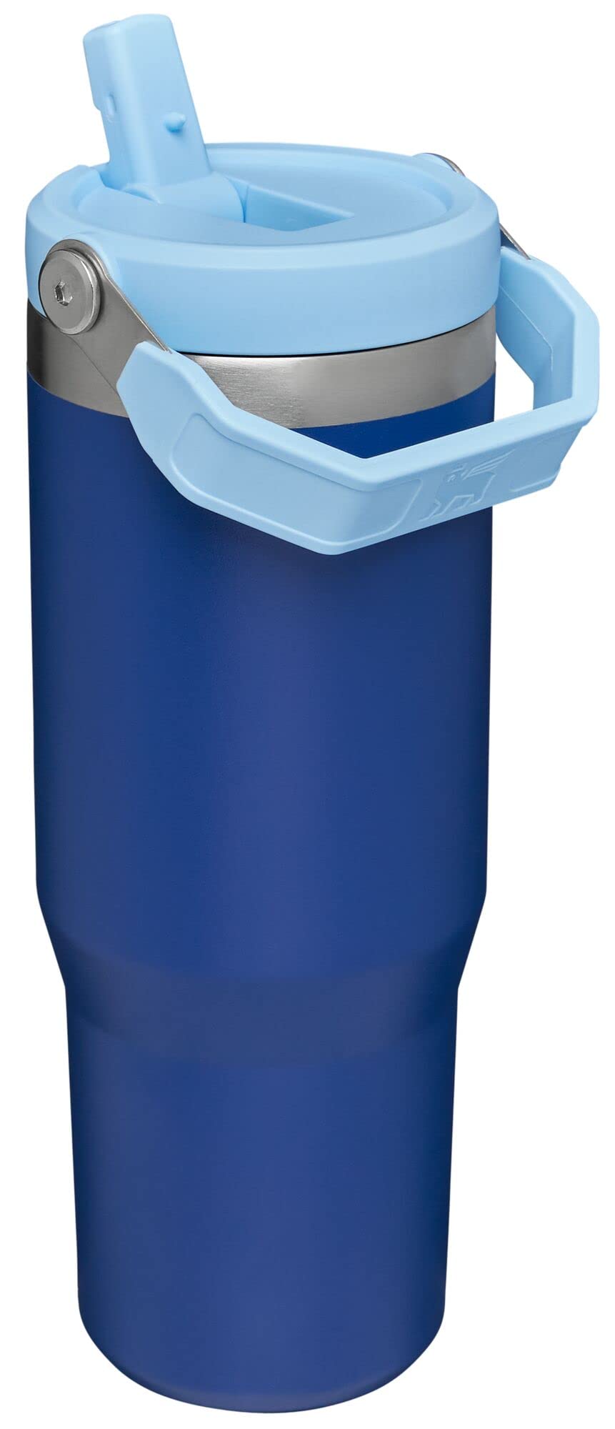 STANLEY IceFlow Flip Straw Tumbler with Handle 30 oz | Twist On Lid and Flip Up Straw | Leak Resistant Water Bottle | Insulated Stainless Steel |BPA-Free | Lapis