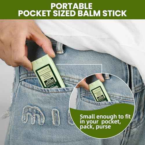 Mosquito Repellent Balm Stick ? 3-Pack (0.5oz Each) ? DEET-Free, Plant-Based Bug Repellent for Kids & Adults ? Natural Protection, Travel-Friendly, Safe for Outdoor Use