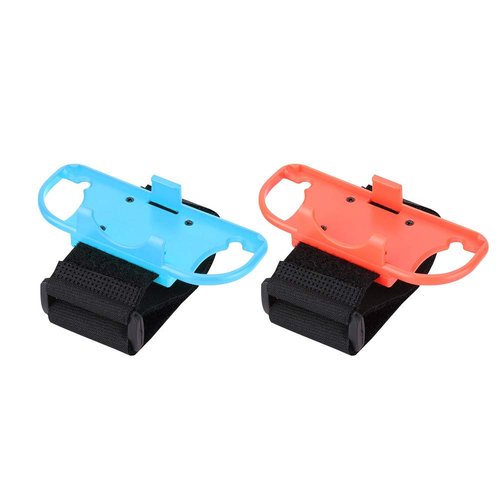 SYH&AQYE 2PCS Just Dance Wrist Strap Armband for Iplay NS Switch, 4.1 X 2 X 1.4in Wristband Armband Small Handle, Adjustable Wrist Straps for Children and Adults All Wrist Sizes