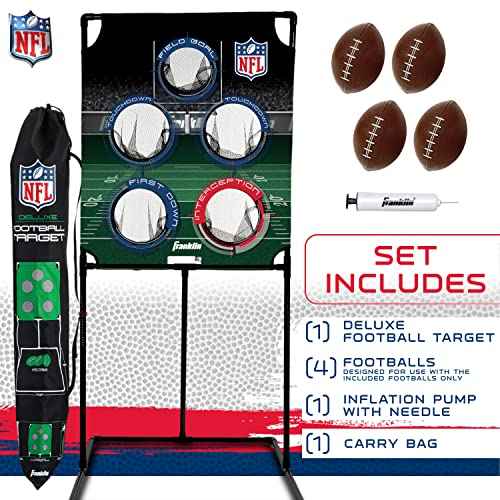 Franklin Sports Target Toss Games - Kids Football + Baseball Target Toss Games for Indoors + Outdoors - Fun Football + Baseball Throwing Games for Kids - Includes Targets + Mini Toy Balls