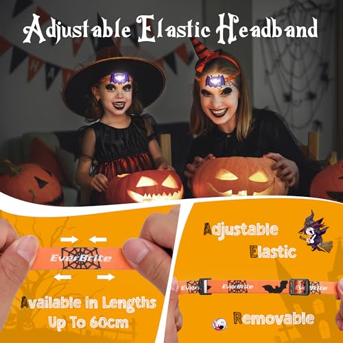 Kids Bat-Shaped Headlamp 2 Pack for Halloween Costume & Party