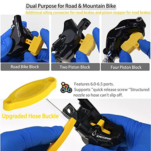 Bike Brake Bleed Kit with Plastic Joint for Shimano Magura Tektro SRAM