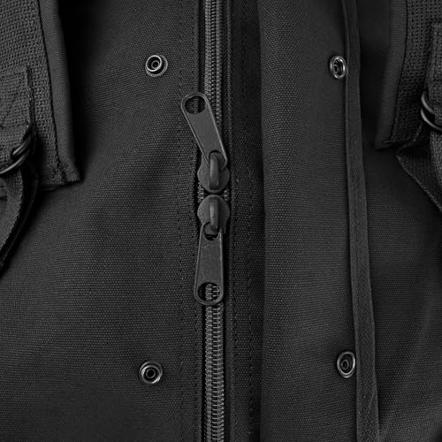 Large Tactical Canvas Cargo Bag Backpack - Black Variation