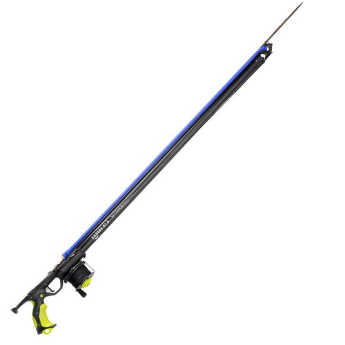 Mares Strike Speargun for Spearfishing | 28mm Barrel, Stainless Steel Release, 6.5mm Shaft, Ergonomic Handle & Horizontal Reel | Optimized for Oversized Bands & Accurate Shots, 90 cm