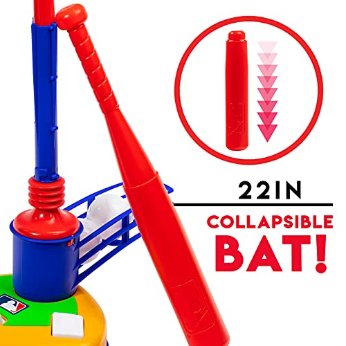 Kids Baseball Batting Tee with Pitching Machine & Accessories