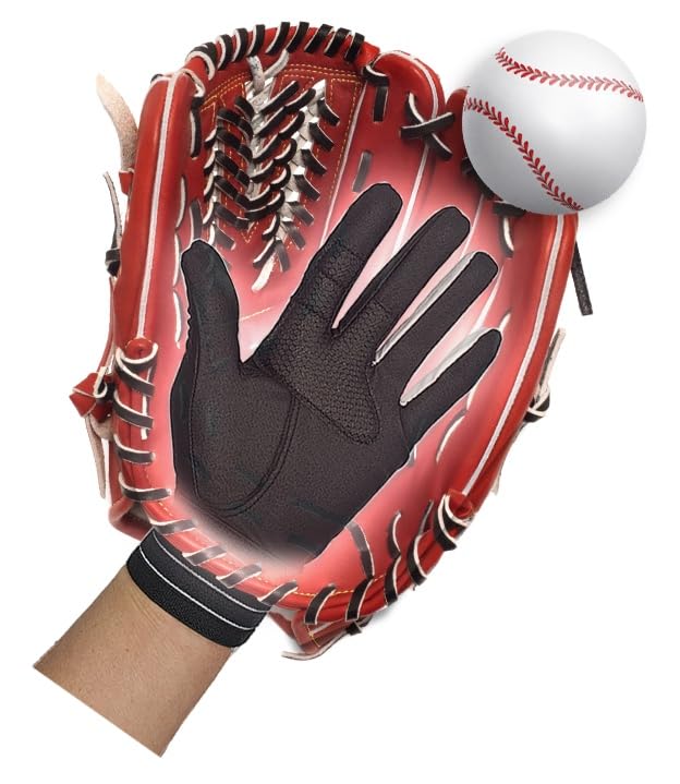 Spider Grip Baseball Inner Glove Silver 24[L] - Padded Comfort for Fielding