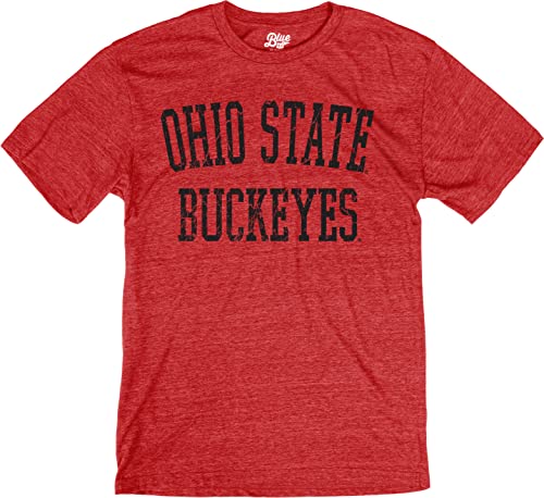 Ohio State Buckeyes Men's Tri-Blend Team Color T-Shirt - Large