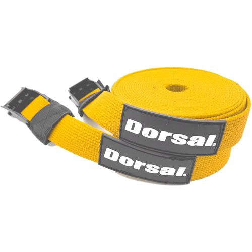 DORSAL Surfboard Kayak SUP Surf Roof Rack Tie Down Straps 15 FT (2) Black