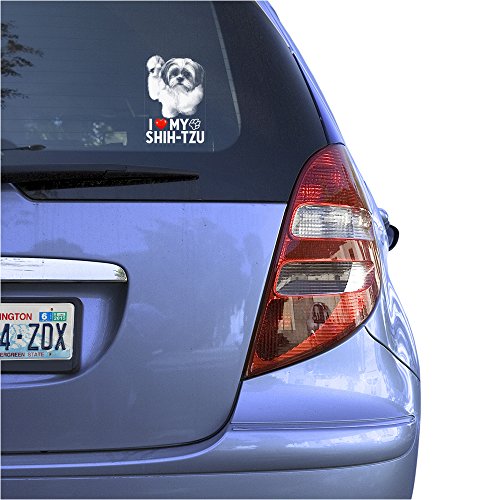 Shih-Tzu Vinyl Decal Sticker for Windows - Clear Outdoor Dog Sign Art