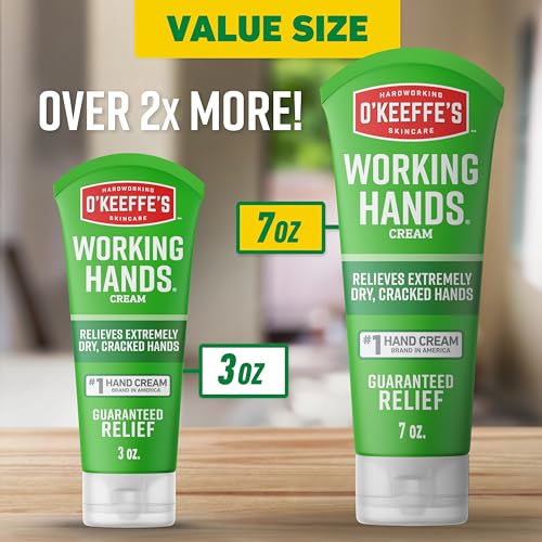 O'Keeffe's Working Hands Hand Cream 7 oz Tube - 2 Pack for Extreme Dryness