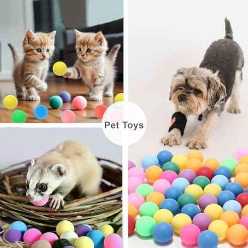 High Bounce & Durable ABS Mat Colored 3 Star Ping Pong Balls 4 Trainning,Party Games,Pet Cats Toys