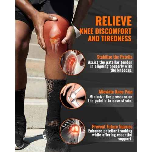 2PCS Patellar Tendon Support Strap for Knee Pain Relief, Knee Bands for Basketball, Running, Tennis, Soccer and Hiking, Silicone Patella Band for Women and Men, Includes Storage Bag (Black)