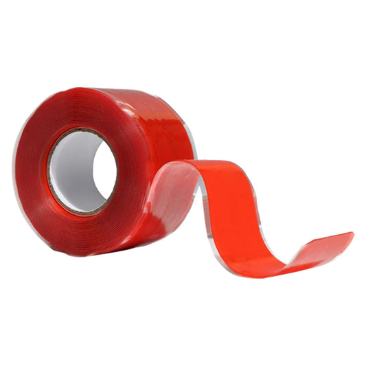 AIKESIWAY Self-Fusing Silicone Grip Tape for Gym Equipment, Pull Up Bars, Barbells, Dumbbells, Sports Gear, Handles & Steering Wheel (Red, 10 FT)