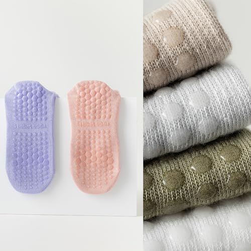 Non-Slip Yoga Socks for Women - Pilates, Barre, Pregnancy, Dance & Hospital Use