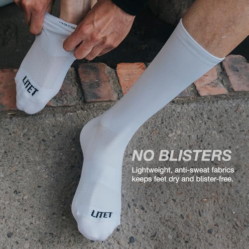Cycling Socks for Men & Women Small-Medium White 3 - Breathable Performance Gear